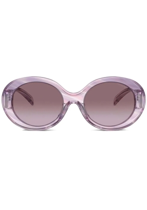 Emporio Armani oval-frame sunglasses - Pink