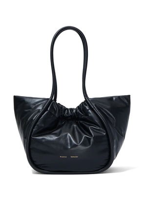 Proenza Schouler ruched leather tote bag - Black