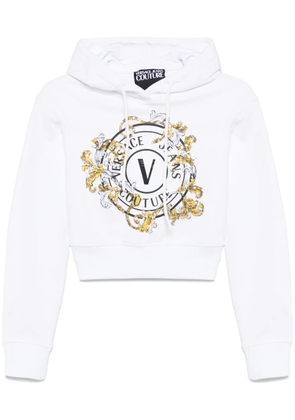 Versace Jeans Couture logo-print hoodie - White