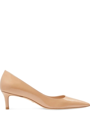 Stuart Weitzman 50mm Stuart pointed heeled pumps - Neutrals