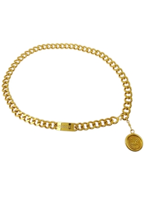 CHANEL Pre-Owned 1994 Medallion chain belt - Gold