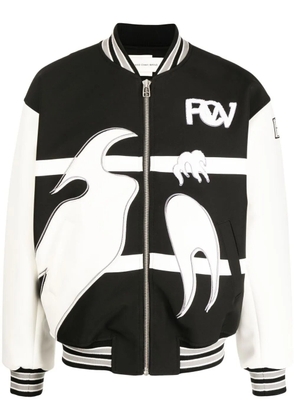 Feng Chen Wang Phoenix embroidered bomber jacket - Black