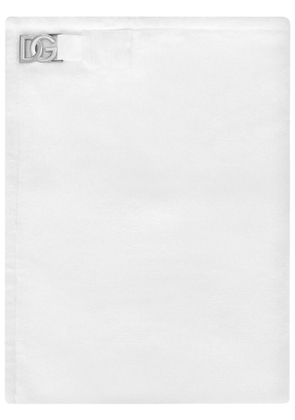 Dolce & Gabbana DG Monogram jacquard beach towel - White