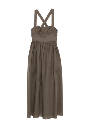 Matteau crossback maxi dress - Brown