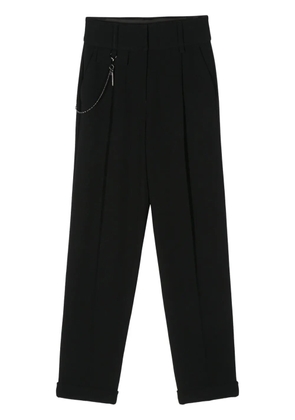 Emporio Armani pleat-detail straight-leg trousers - Black