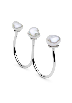 AUTORE MODA 9kt white gold Sophia pearl ring