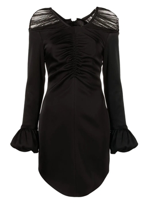 V:PM ATELIER Tilly semi-sheer minidress - Black