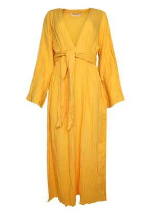 Mara Hoffman Blair V-neck cotton maxi dress - Orange