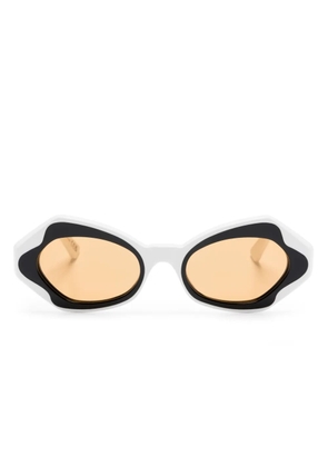 Marni Eyewear oval-frame sunglasses - White