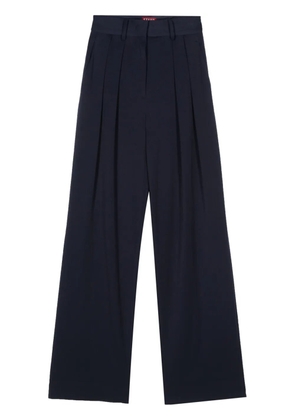 STAUD wide-leg pleated trousers - Blue