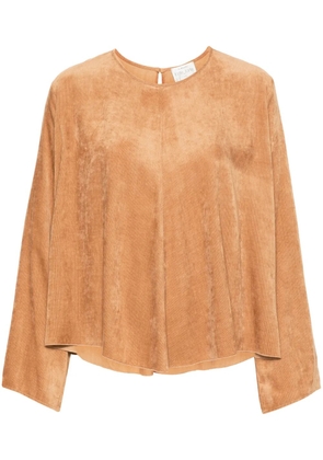 Forte Forte velvet blouse - Brown