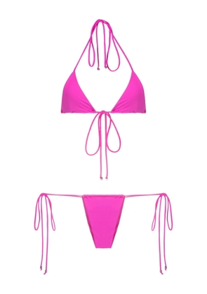 Amir Slama halterneck triangle bikini - Pink