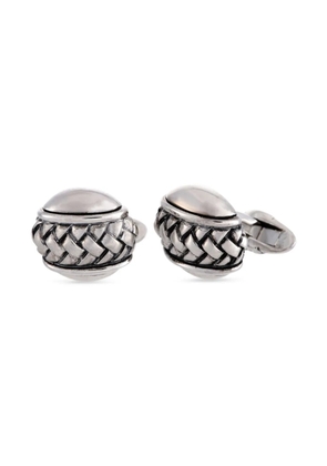 Scott Kay braided-detail cufflinks - Silver