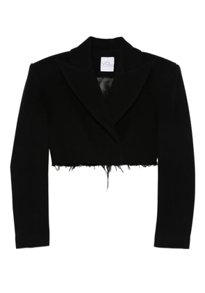 Vestiaire d'un Oiseau Libre frayed-hem jacket - Black
