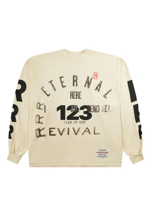 RRR123 Revival long-sleeve sweatshirt - Neutrals