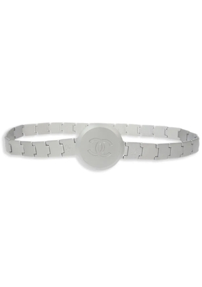 CHANEL Pre-Owned 1999 CC belt - Silver