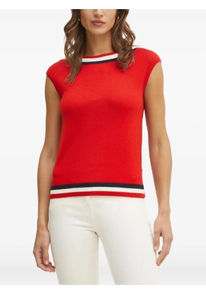 LUISA SPAGNOLI ribbed-knit top - Red