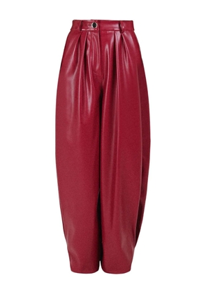 Rowen Rose button-fastening trousers - Red