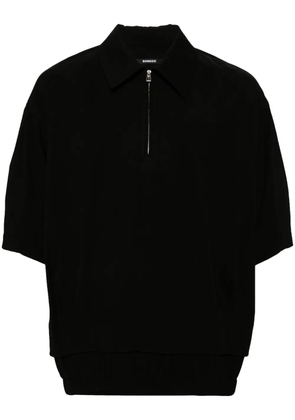 SONGZIO zipped collar sweater - Black