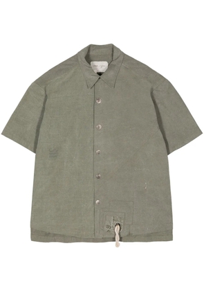 Greg Lauren Army Tent cotton shirt - Green