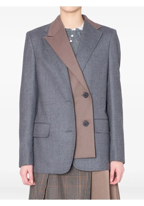 Kolor double-breasted blazer - Grey