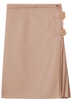 Burberry pleated panelled kilt - Neutrals