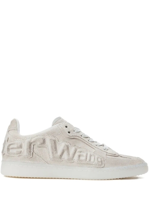 Alexander Wang Lex logo-embossed suede sneakers - Neutrals