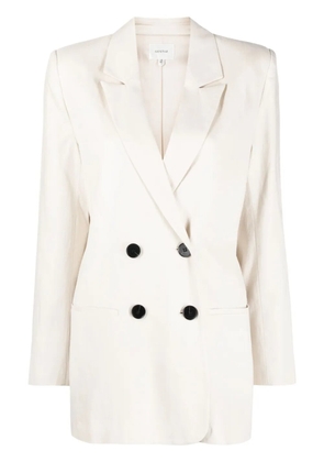 Gestuz double-breasted lyocell blazer - Neutrals