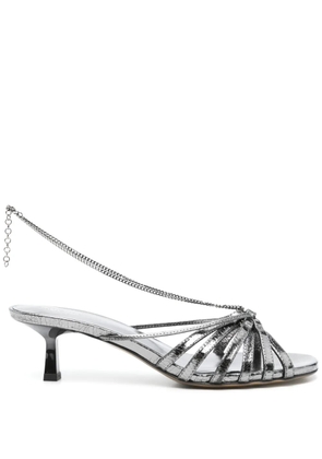 Golden Goose 45mm leather sandals - Grey