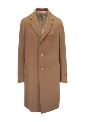 Isaia Ross button coat - Brown