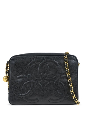 CHANEL Pre-Owned 1995 small Triple CC shoulder bag - Black