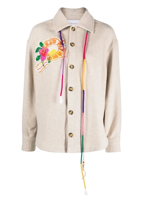 Mira Mikati Lets Fly Away shirt jacket - Neutrals