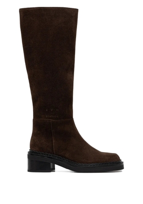 Copenhagen suede knee-high boots - Brown