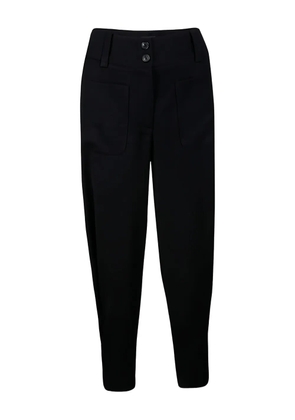 Emporio Armani Pre-Owned 2024 patch-pockets tapered trousers - Black