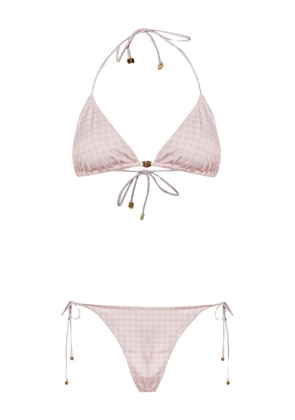 AMIRI monogram-print bikini - Pink
