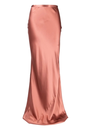 Michelle Mason bias maxi skirt - Brown