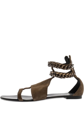 Giuseppe Zanotti Vintage braided-strap sandals - Green