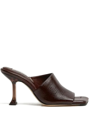 Miista 90mm Miri square-toe sandals - Brown