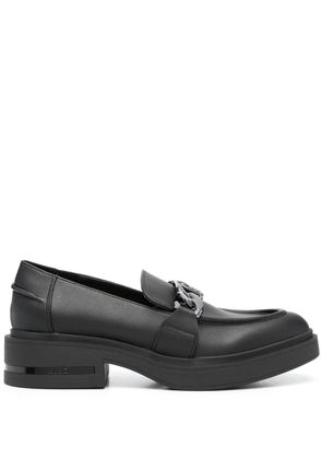 LIU JO Gabrielle 23 chain-link loafers - Black
