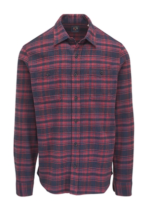 FAHERTY chest-pockets checked shirt - Red