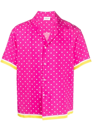 P.A.R.O.S.H. polka-dot print silk shirt - Pink