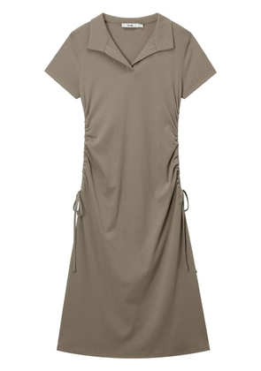 b+ab drawstring detailing dress - Brown