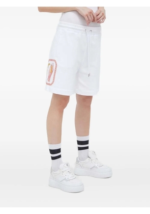 Iceberg drawstring graphic-print shorts - White