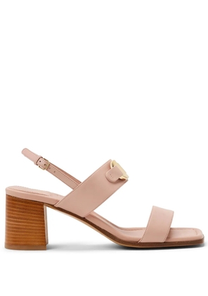 Ferragamo Gancini-buckle 55mm leather sandals - Pink