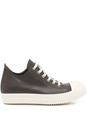 Rick Owens Ramones leather trainers - Brown