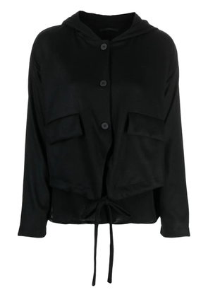 Transit layered hooded jacket - Black