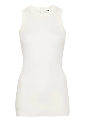 Jil Sander silk sleeveless top - White