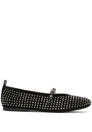 JW Anderson crystal-embellished ballerina shoes - Black
