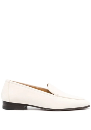 The Row Adam leather loafers - Neutrals