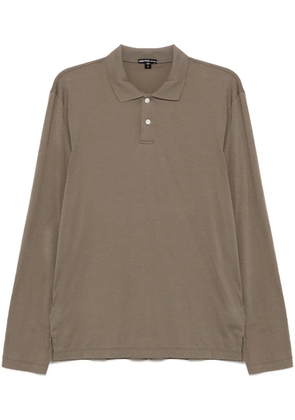 James Perse long-sleeved polo shirt - Brown